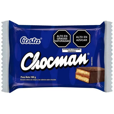 Costa Chocman Cake with caramel filling and chocolate flavor coating