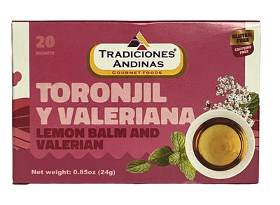Tradiciones Andinas Toronjil y Valeriana - Lemon Balm and Valerian Tea