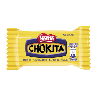 NESTLE Chokitas (Negritas) Galletas Rellena Cobertura Sabor Chocolate porcion individual 30 grs.