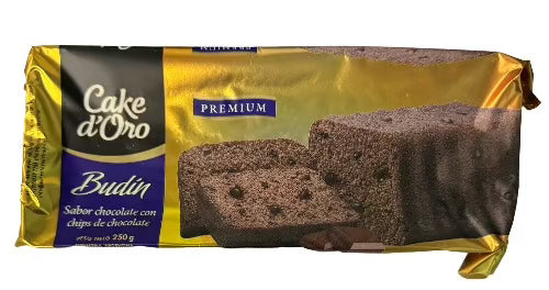 Cake d'Oro Budin Chocolate Poundcake with Chocolate Chips