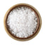 Dos Anclas sal gruesa coarse sea salt in ceramic bowl cutout on white background