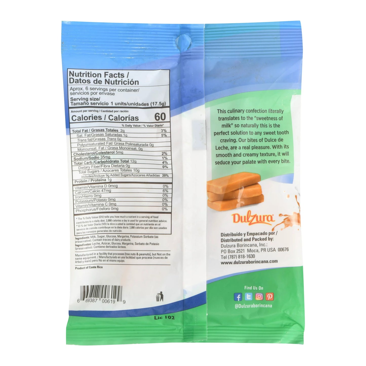 Dulzura Borincana Dulce de Leche Snacks 3.6 oz