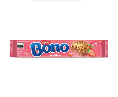 Nestle Bono Biscoito Recheado Sabor Morango