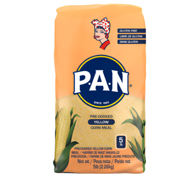 P.A.N Pre Cooked Yellow Corn Meal - Harina de Maiz Amarillo Precocida