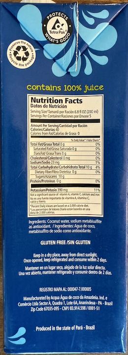 Sococo Agua de Coco 33.8 oz