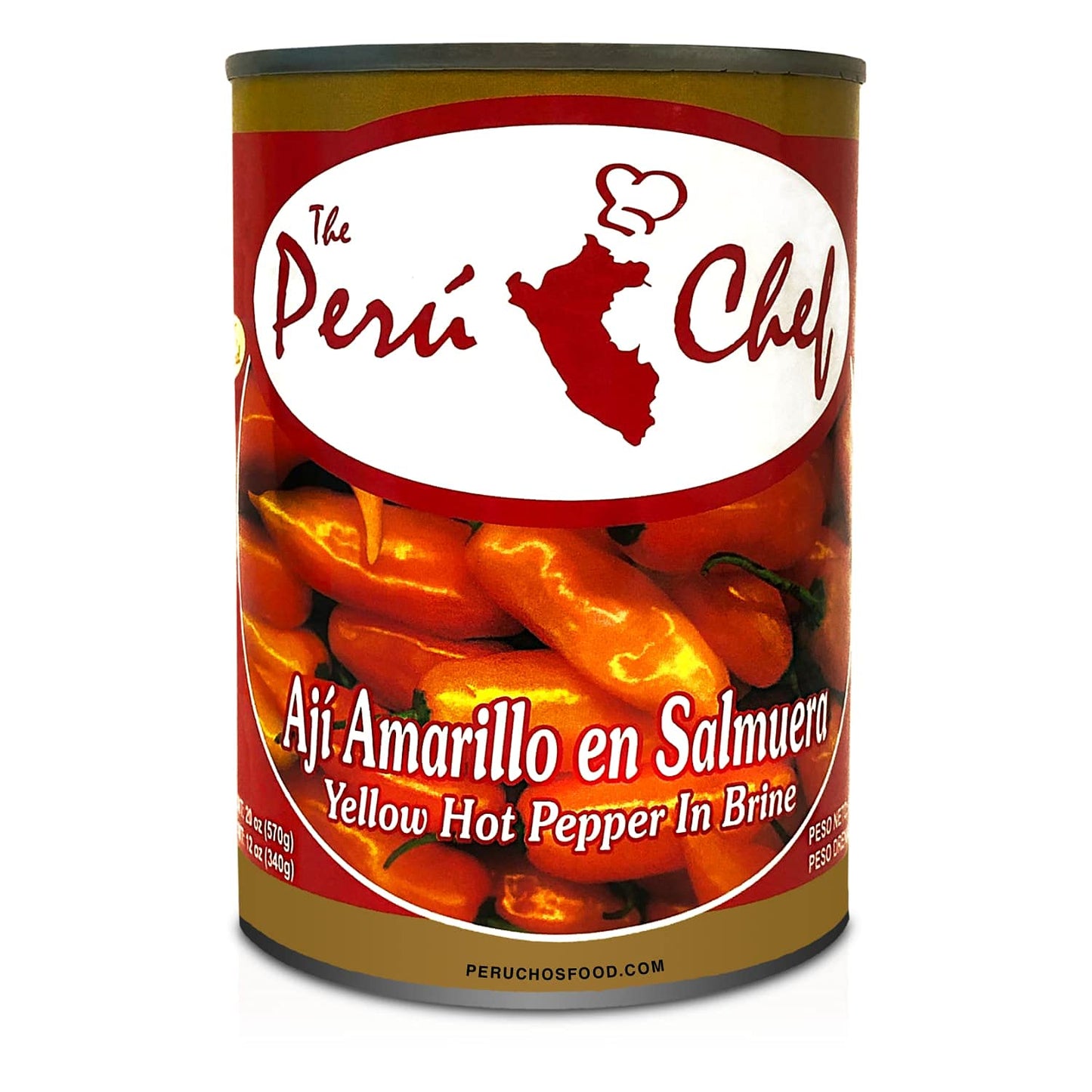 The Peru Chef Aji Amarillo en Salmuera - Yellow Hot Peppers in Brine