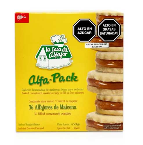 Alfajores de Maicena La Casa del Alfajor 450grs - 36 unidades