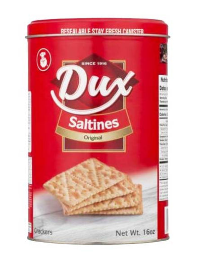 Dux Saltine Crackers - Resealable Fresh Canister