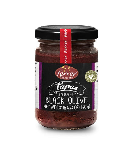 Ferrer Barcelona Tapas Tapenada- Dip Black Olive Net.Wt 4.94 oz