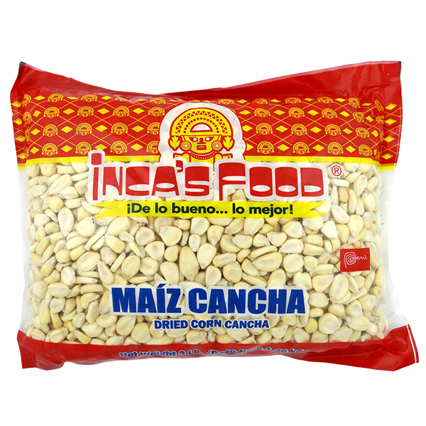 Inca's Food Maiz Cancha Para Tostar (Dried Corn Cancha for Toasting) 3lb -100% Natural Peru