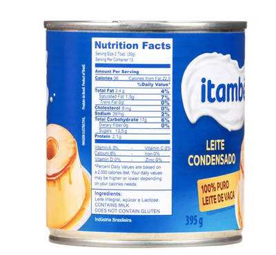 Itambe Leite Condensado 13.9 oz