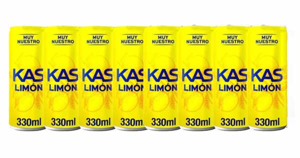KAS Limon Soda 8 pack 12 oz Cans