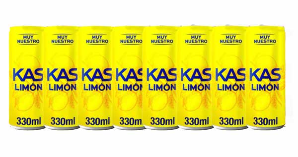 KAS Limon Soda 8 pack 12 oz Cans