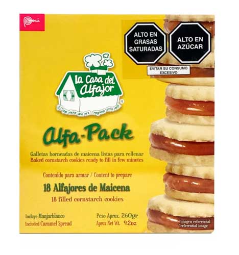 Alfajores de Maicena La Casa del Alfajor Net.Wt 260 gr