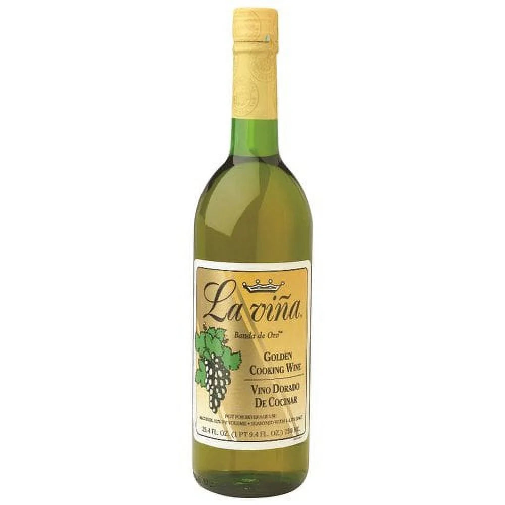 Goya Foods La Vina Golden Cooking Wine, Vino Dorado de Cocinar 750 ml