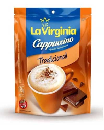 La Virginia Cappuccino Tradicional 10 Sobres de 125 grs