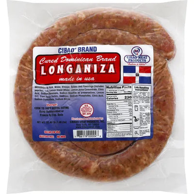 Longaniza Cibao Cured Dominican Brand NetWt 20 oz.