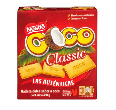 Nestle Coco Classic Galleta dulce de con sabor a Coco Net Wt 14.53 oz