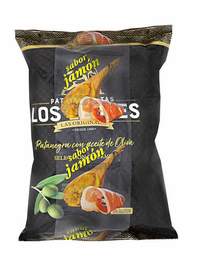 Los Leones Patatas Fritas Sabor Jamon Pata Negra Net.Wt 50 g