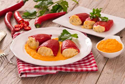 Rosara Piquillo Peppers Stuffed With Cod Fish 250 gr 4 Pieces