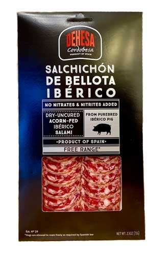 Dehesa Cordobesa Salchichon de Bellota Iberico Covap ( Dry-cured Acorn-fed Iberico Salami) Net.Wt 2.5 oz