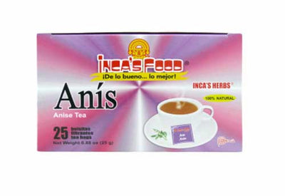 Inca's Food Té Anîs 25 Anise Tea Bags