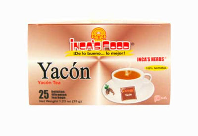 Box of Inca's food yacón tea bags
