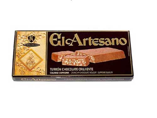 El Artesano Turron Chocolate Crujiente 7 oz.