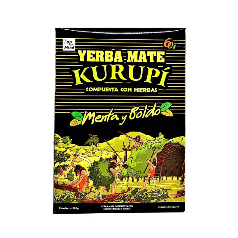 Kurupí Yerba Mate Compuesta Especial Menta y Boldo 500 grs. Kurupi Compuesta Especial