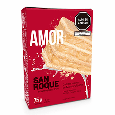 Amor King Kong San Roque Relleno de Manjarblanco 75 g. (2,7 oz.)