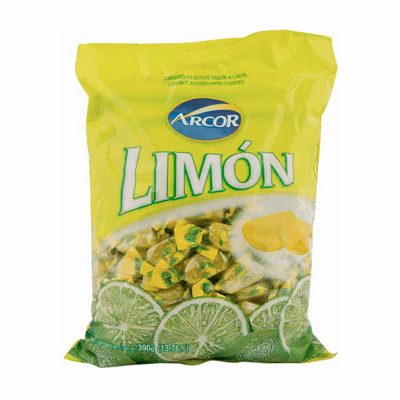 Arcor Lemon Flavored Hard Candies Containing 100 units 390g