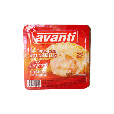 Avanti Tapas para Empanadas al Horno 12 units 350 grs. 3 pack