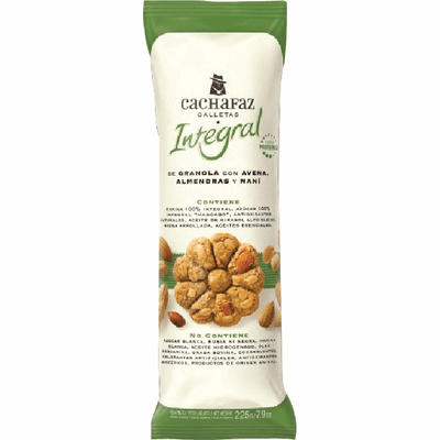 Cachafaz Cookies All Natural with rolled oats almonds and peanuts