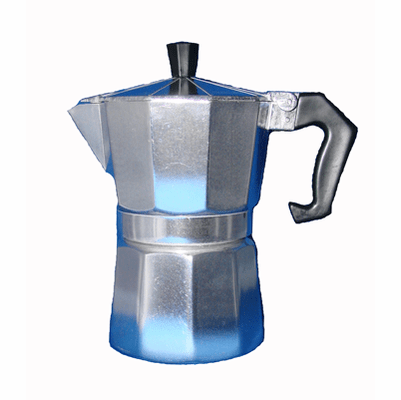 Cafetera De Aluminio Para Cafe Cubano/Espresso 3 Tasas