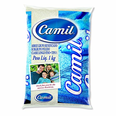 Camil Arroz Branco ( Camil White Rice) Net.Wt 1 kg
