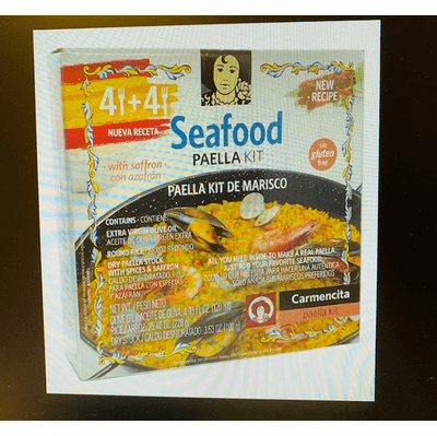 Carmencita Kit de Paella de Mariscos con Azafrán. 25.4 oz (8 porciones)