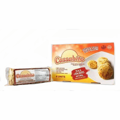 Cassabito Yuca Crackers Natural 4 pack of 3 oz