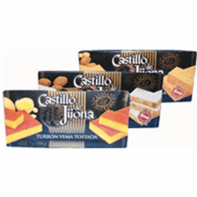 Castillo de Jijona Turron Calidad Suprema 3 pack 200 grs (Alicante, Jijona, Yema Tostada)