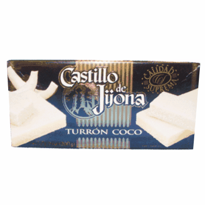 Castillo de Jijona Turron de Coco Calidad Suprema 200 grs. (7oz.)