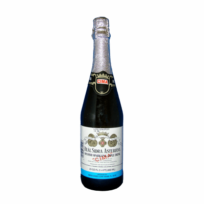 Cima Sidra Asturiana -  Sparkling Apple Cider - Contenido Alcoholico Menos de .5% por Vol 23 oz.