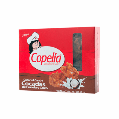 Copelia Cocadas de Panela Y Coco 6 Unidades 4.8 oz (COCADAS)