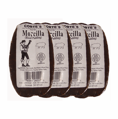 CORTE'S Morcilla Tradicional de Cebolla, paquete 5 pieces - app. 16 oz.