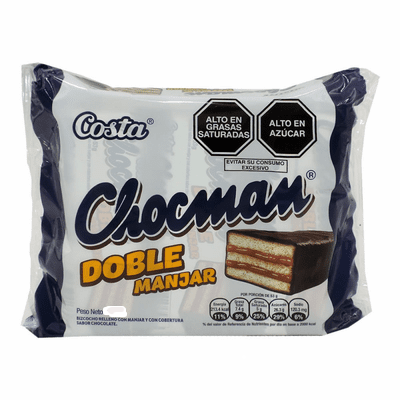 Costa Chocman Doble Manjar Net.Wt 318 Gr