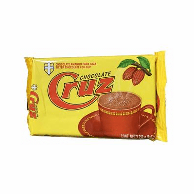 Cruz Bitter Chocolate ( Chocolate Amargo Para Taza ) Net.Wt 250GR