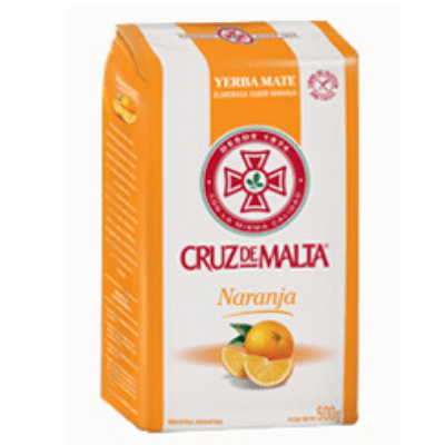 Cruz de Malta Yerba Mate Naranja 500 grs