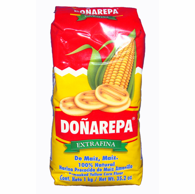 DOÑAREPA Harina Precocida Amarilla 1 kilo