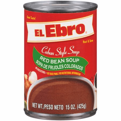 El Ebro Cuban Style Soup Red Bean Soup - Sopa de Frijoles Colorados