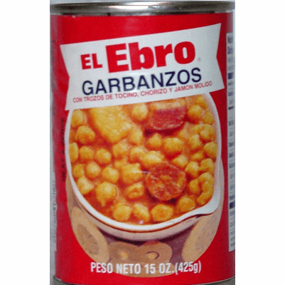 El Ebro Garbanzos con Chorizo - Chick Pea Soup with Chorizo