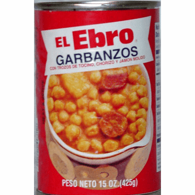 El Ebro Garbanzos con Chorizo - Chick Pea Soup with Chorizo