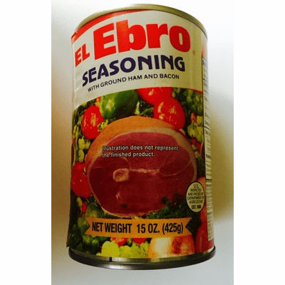 El Ebro Sofrito con Jamon y Bacon Molidos (Seasoning with Ground Ham and Bacon) 15oz can